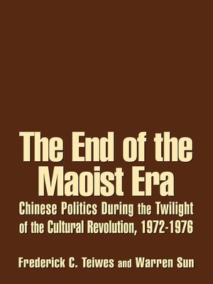 cover image of The End of the Maoist Era